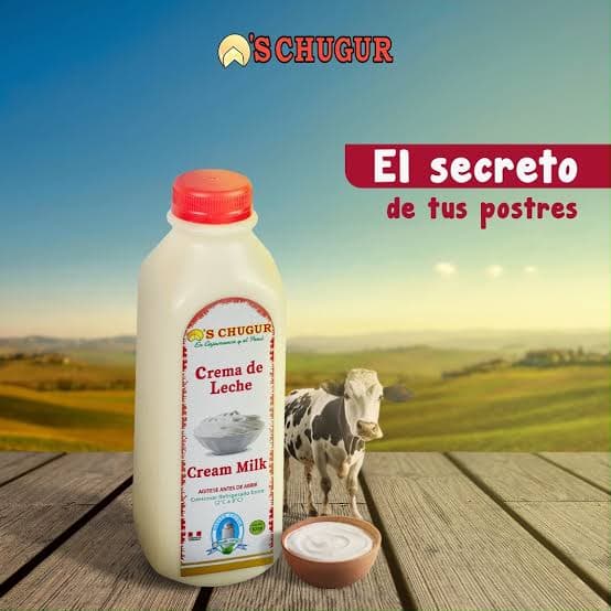 Crema de leche en botella S.Chugur